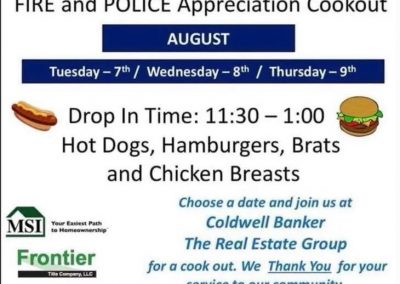 Fire And Police Appreciation Cookout