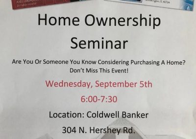Home Ownership Seminar